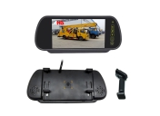 Carleader Dual Installation 7 Inch 2AV Inputs AHD Rear View Mirror Monitor--Grear Choice for Vehicle Safety