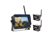 Carleader 7 Inch 2.4G Digital Wireless 2CH Split Display Camera System Fit for RV and Trailer