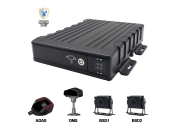 Carleader 4CH IP67 Waterproof AI SD Mobile DVR Support ADAS+DMS+BSD