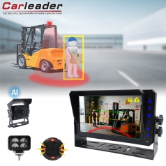 AI Detection Monitoring System with U-Shape Warning Light For Forklift