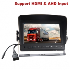 7 inch HD Monitor Support HDMI + AHD Signal Input